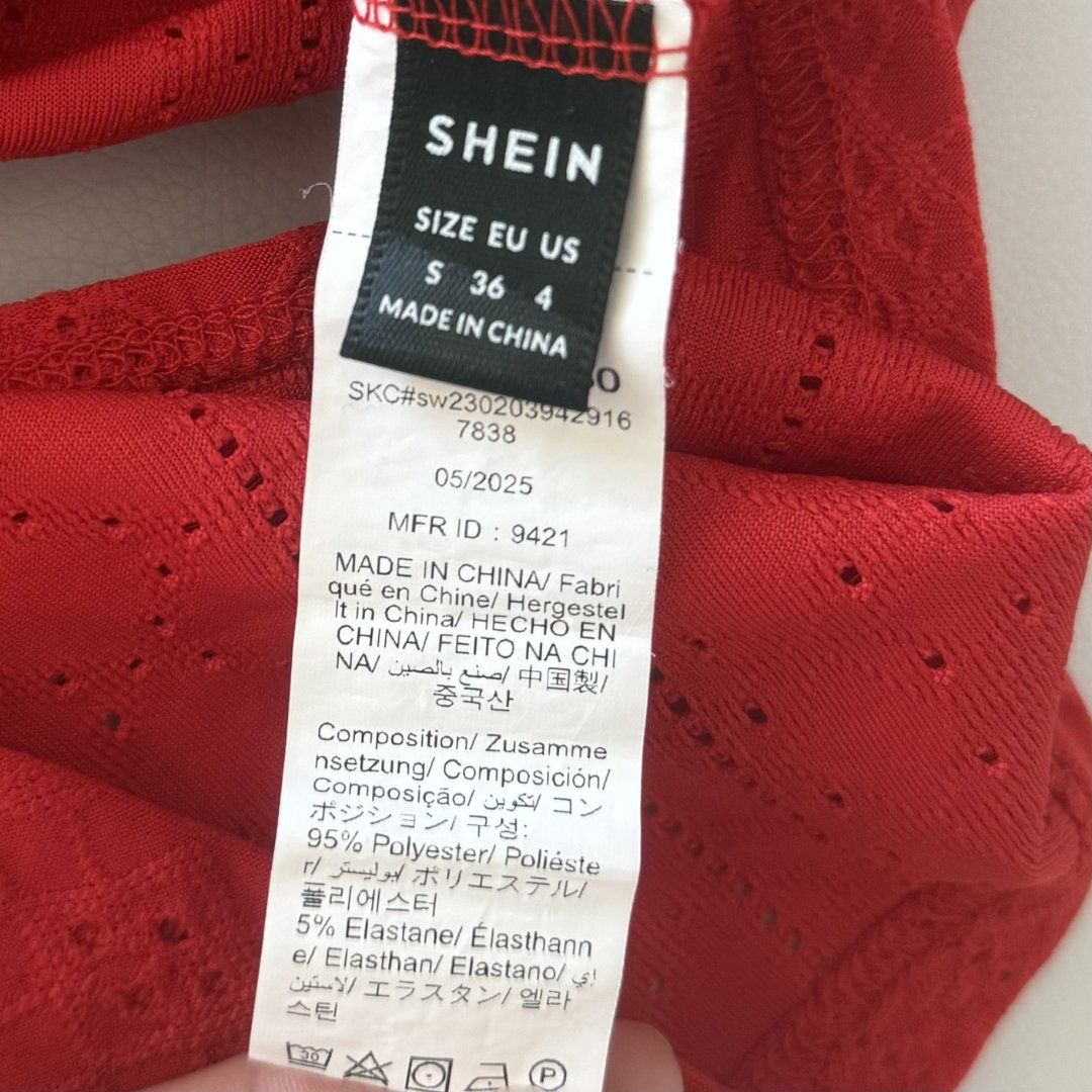 Shein Top: SHEIN Crop Top Rouge - Taille S – Usato da Vevey venduto da secondlifevevey 2