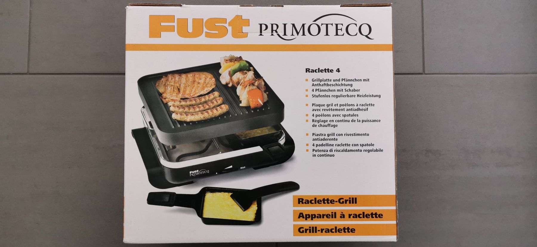 Primotecq Elettrodomestici da cucina: Raclette-Grill Fust Primotecq – Nuovo e nell'imballaggio originale da Zürich venduto da Bluemex