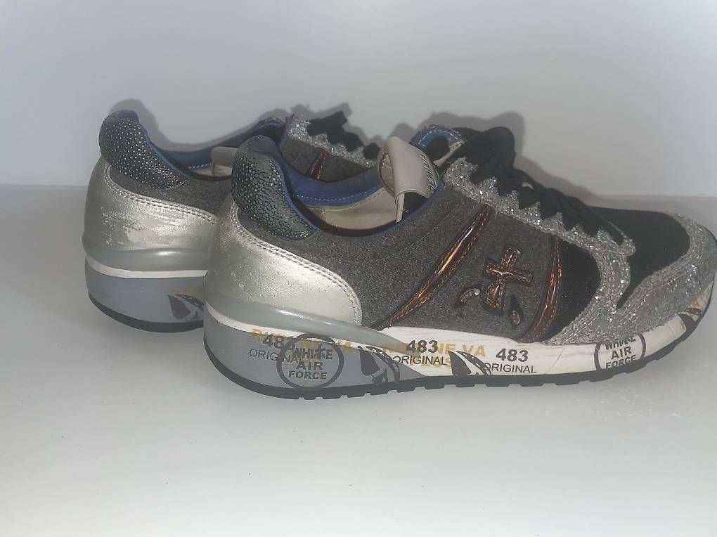 Scarpe da donna: Original Premiata Sneakers Gr. 38  anthrazit/Glitzer – Usato da Arnegg venduto da Suppennudel1979die2. 2