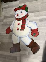 Grosser Schneemann, Deko, Winterzeit, Karton, zum Aufhängen