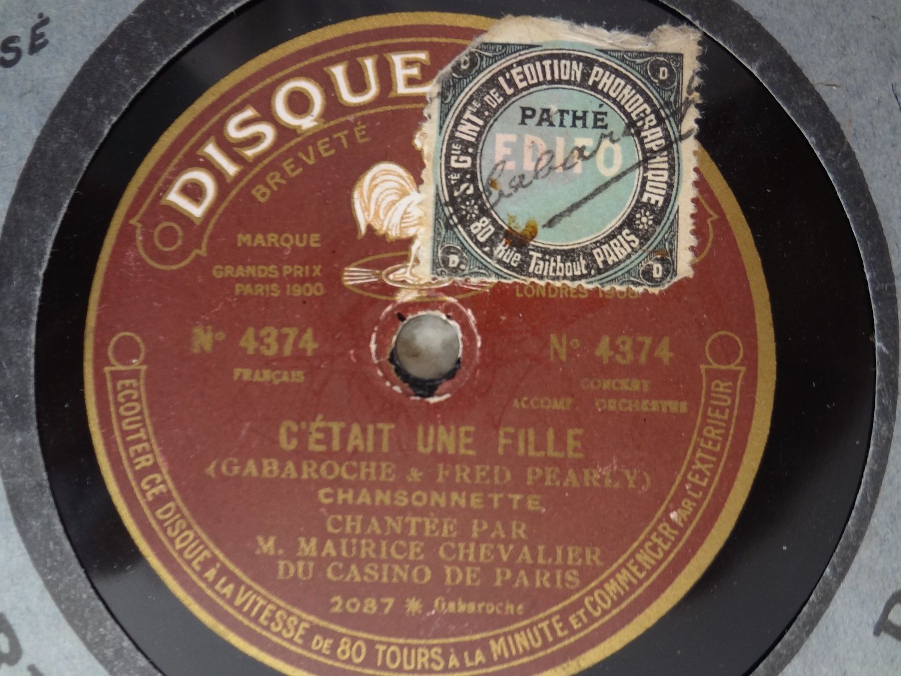 Dischi in vinile: 3 disques 78 tours saphir de Maurice Chevalier – Usato da Aigle venduto da Robflac55 7
