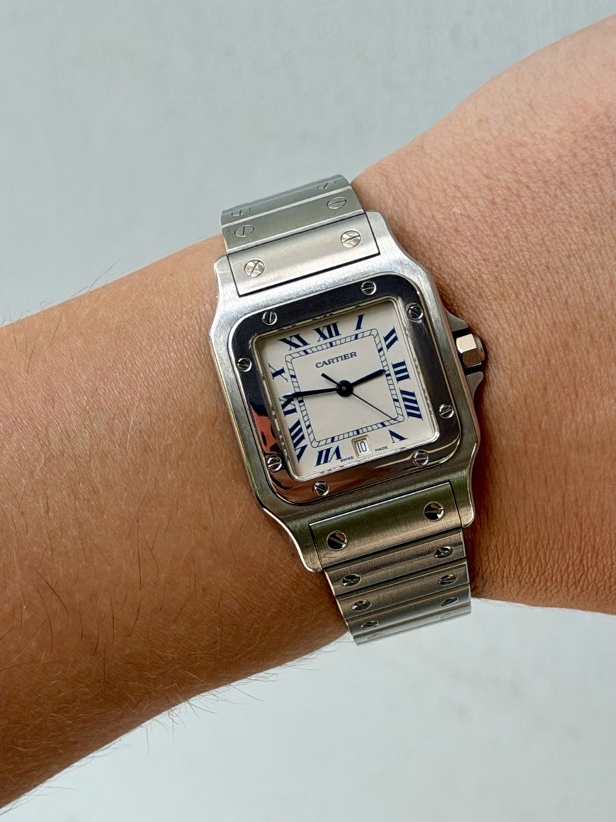 Cartier Orologi: Cartier Santos Galbée Quarz Fullset – Usato da Winterthur venduto da YSCHU 7