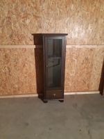 meuble en bois vitré 153x50x35cm