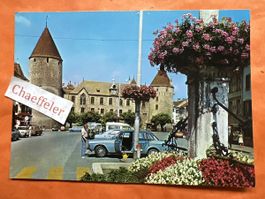 1984 Yverdon: Schloss, Altstadt