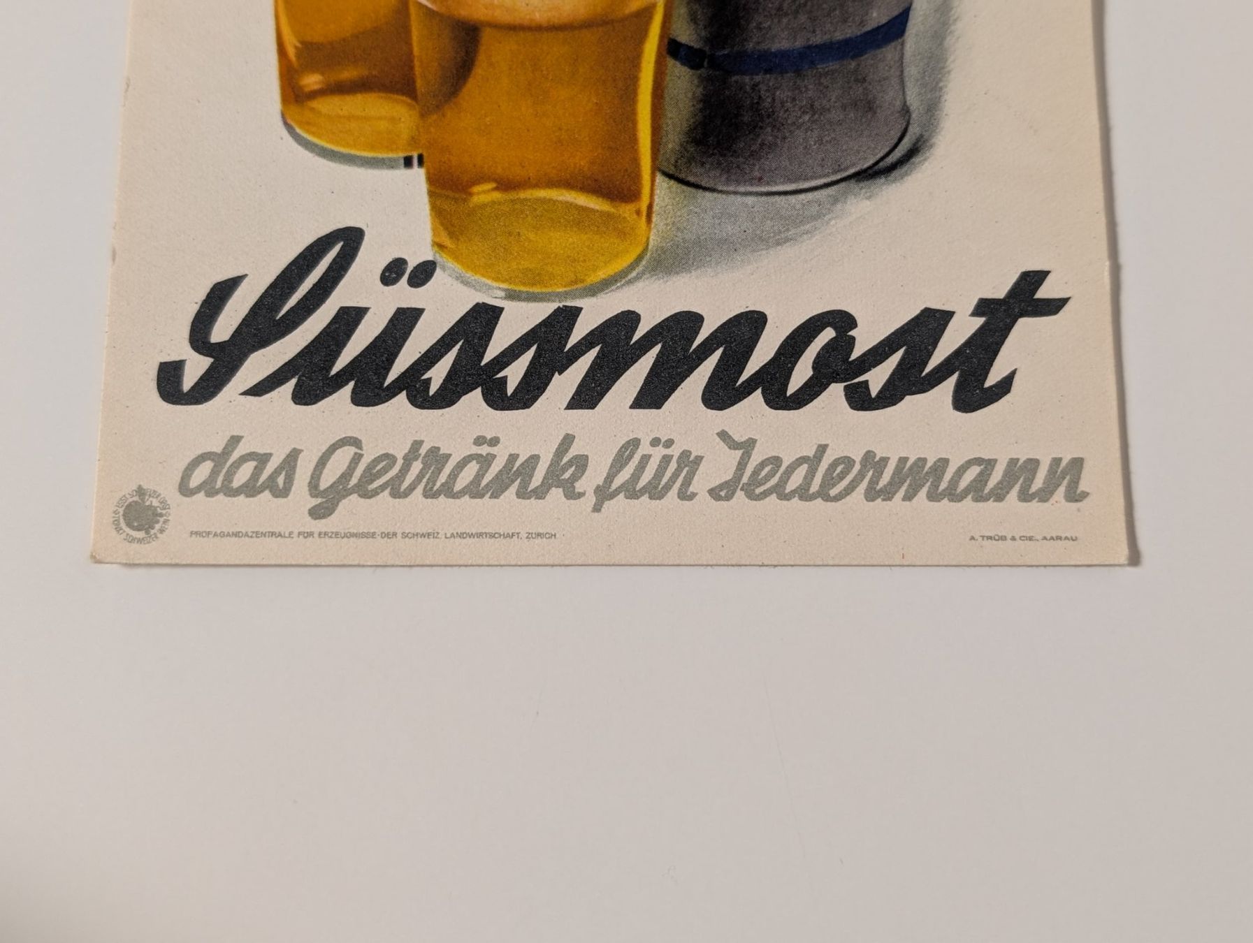 Cartoline postali: Schweizer Süssmost Postkarte, rar vintage – Usato da Zürich venduto da Good_old_days 1