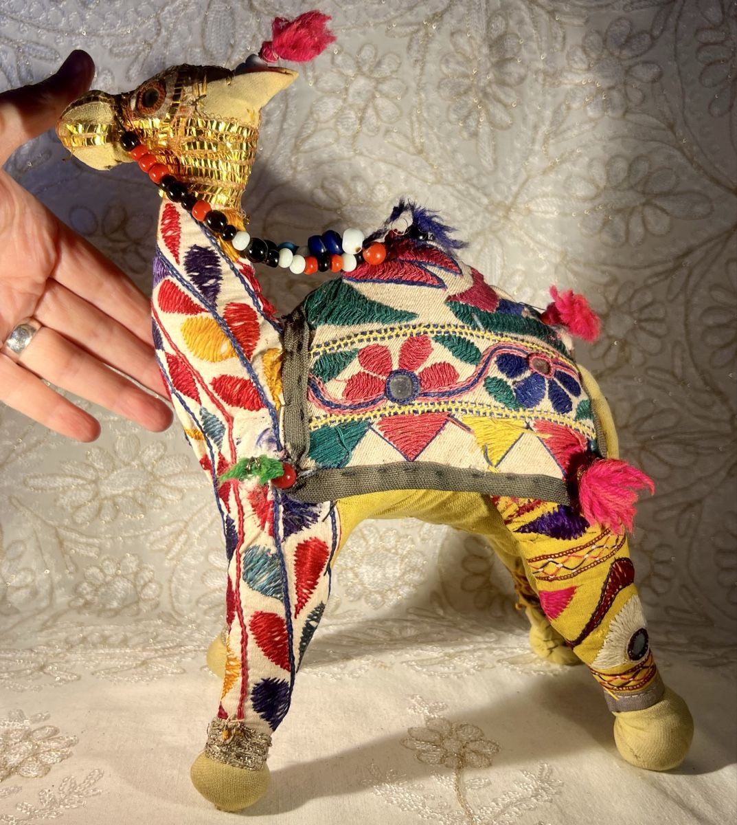 Tutte le decorazioni: Dromadaire Art Textile Rajasthan Vintage brodé main – Usato da Genève venduto da DELIRBEADS 9