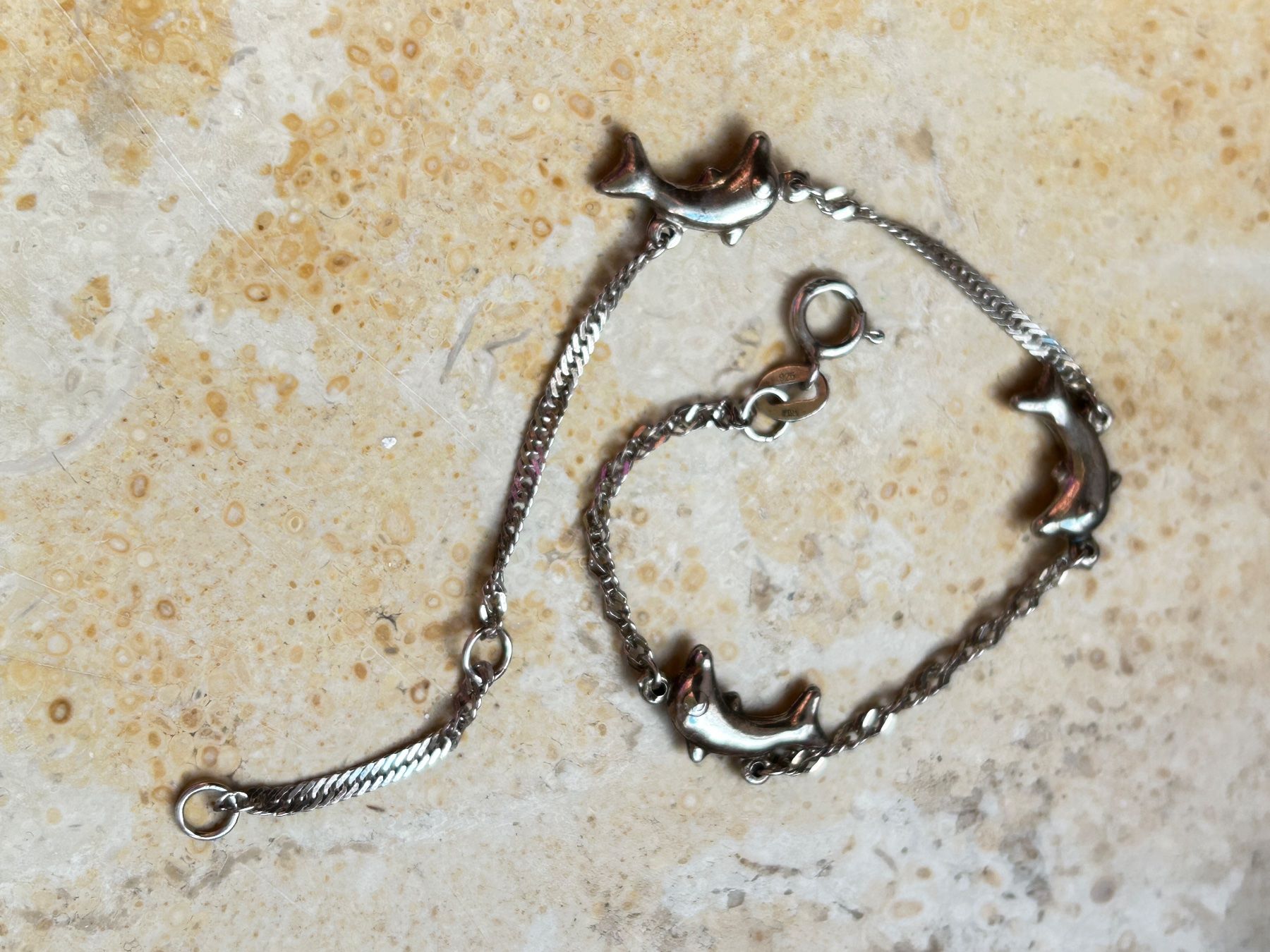 Armbänder & -reifen: Silbernes Delfin-Armband (14-16cm) – Gebraucht aus Dittingen von Bijoubelle 5