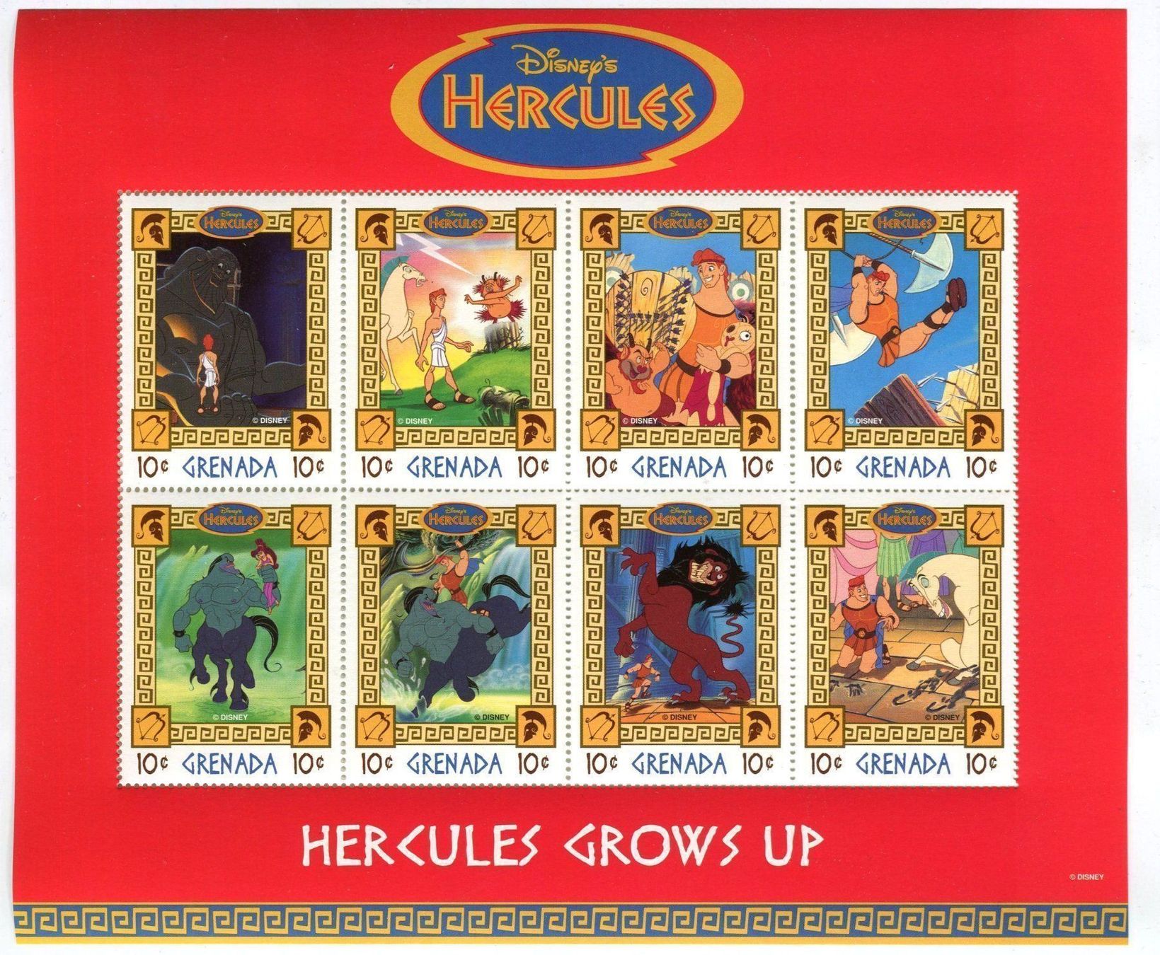 Tutti i francobolli: Block "Walt Disney. Hercules". Grenada. – Nuovo e nell'imballaggio originale da Basel venduto da Butsch5
