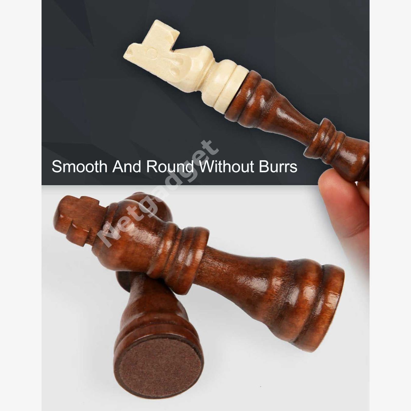 Giochi: Schachbrett aus Holz neu Chess - 29/39cm – Nuovo e nell'imballaggio originale da Yverdon-les-Bains venduto da Netgadget 7