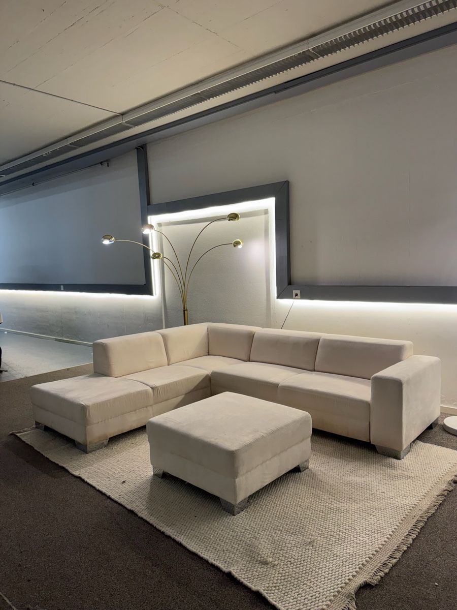 Divani: Ecksofa in Creme-Beige mit Schlaffunktion – Usato da Fehraltorf venduto da Sofalab.swiss 5