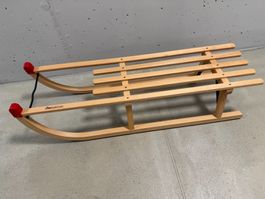 Holzschlitten / Davoser Schlitten AlpineFun (Decathlon)