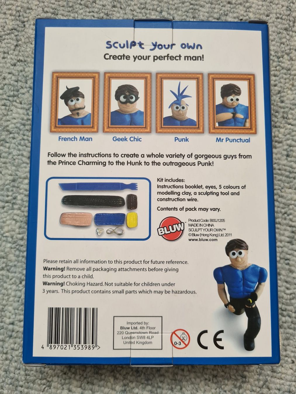 Kit bricolage: Geschenkidee, Knete, der perfekte Mann, Basteln – Nuovo e nell'imballaggio originale da Hettlingen venduto da worldexplorer 1