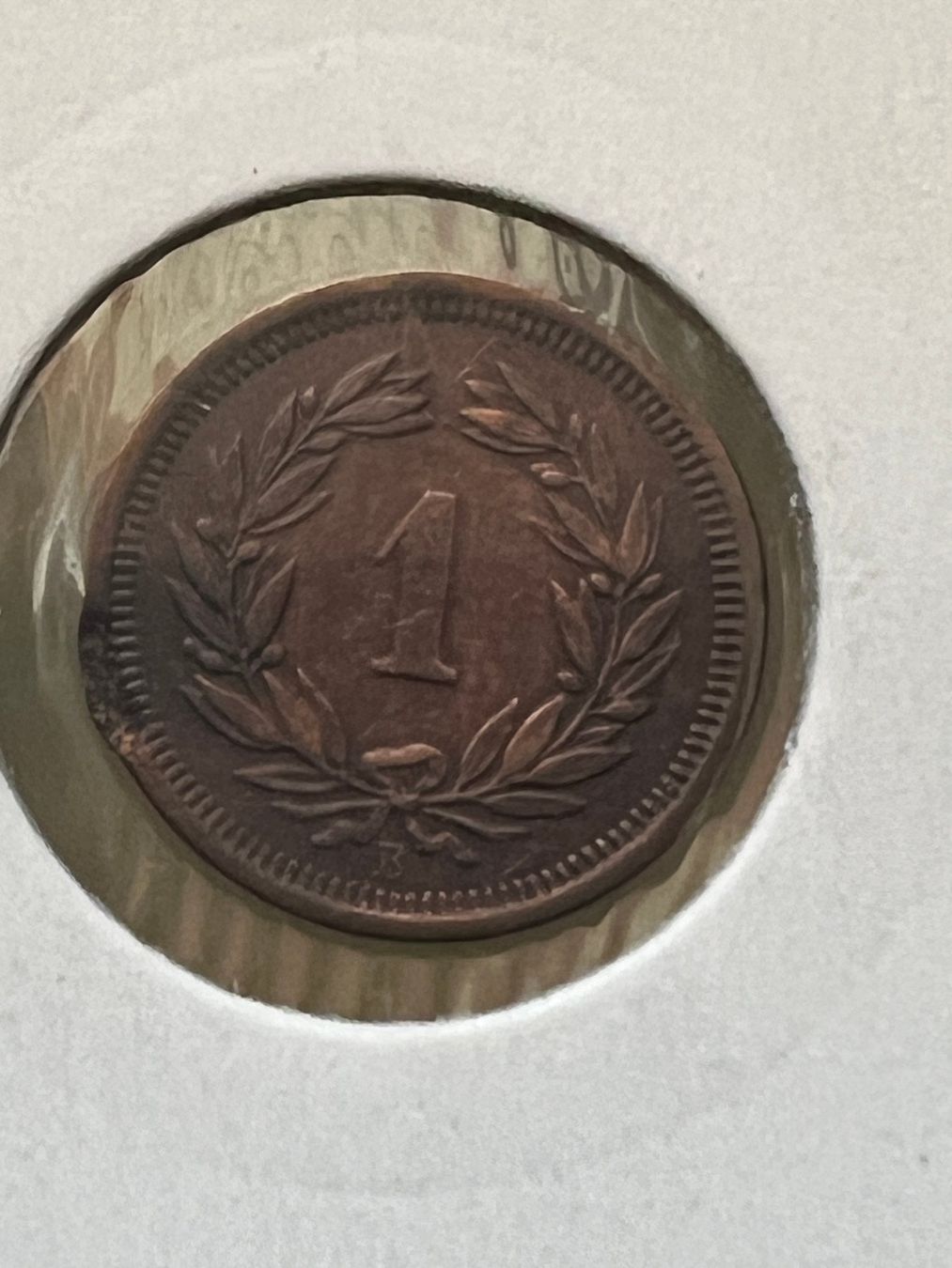 Tutti le monete: 1 Rp. 1905 mit Randfehler – Usato da Schötz venduto da Odpa 1