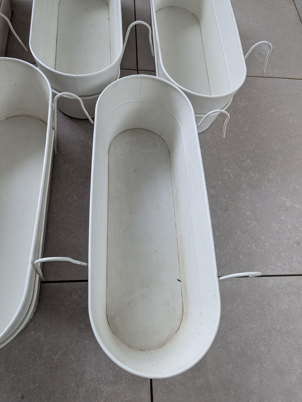 Blumenkasten mit Halter x5 (IKEA VITLK) (Gebraucht) in Saland fr CHF 5   nur Abholung auf Ricardo kaufen