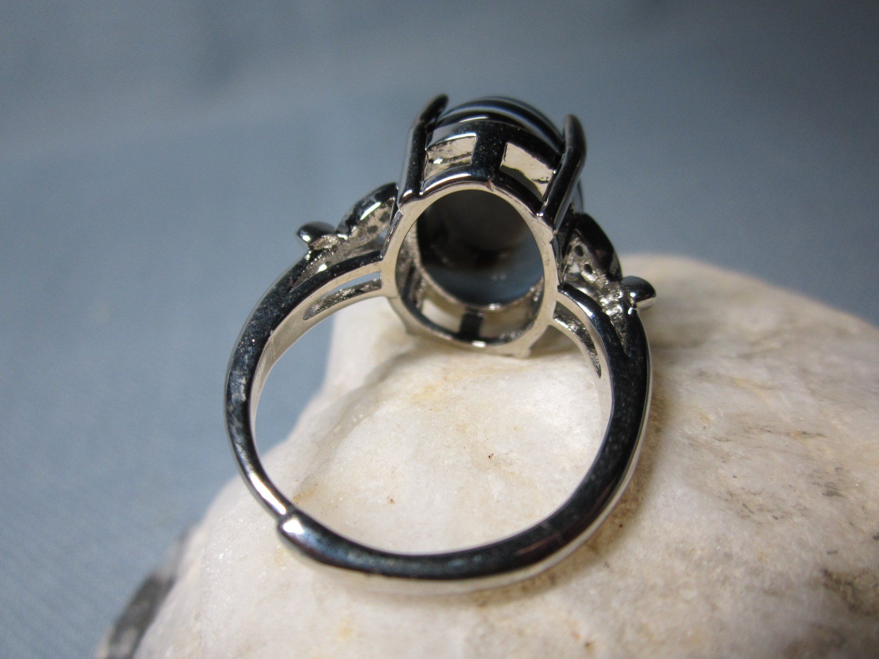 Ringe: Heilstein 925 Silberring: Schwarzer Achat gestreift – Neu und originalverpackt aus Laax GR von krippenfiguren-laax 5
