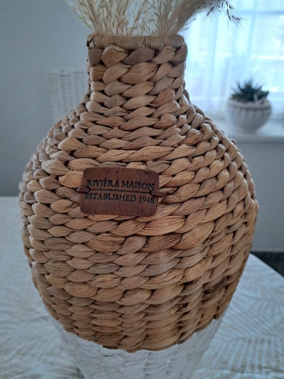 Rattan Vase Riviera Maison Kaufen auf Ricardo