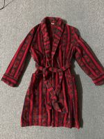 Bademantel Rot schwarz Gr 48