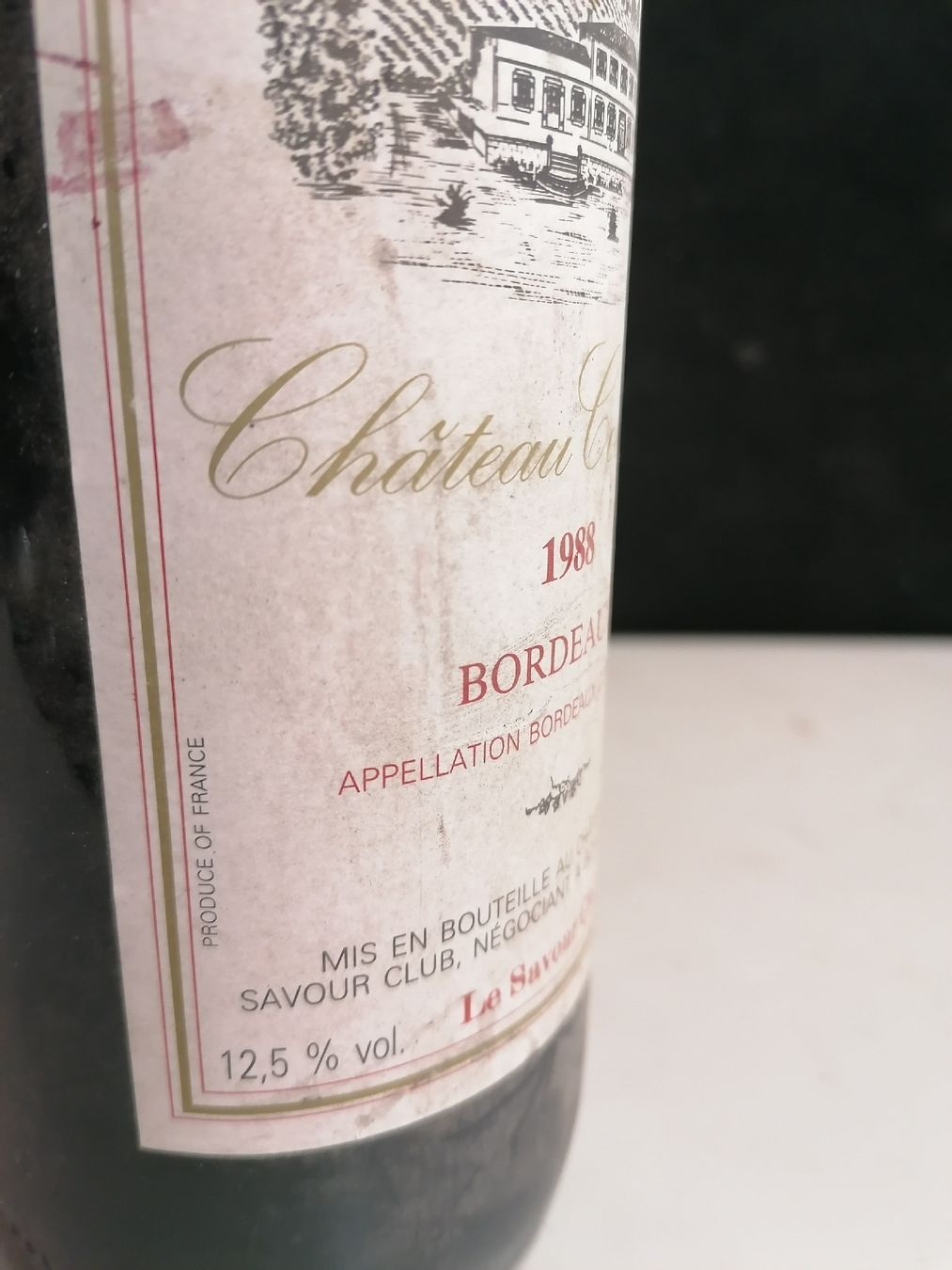 Vino: CHÂTEAU COUTREAU BORDEAUX 1988 – Nuovo (secondo la descrizione) da Genève venduto da Leboucheoreilles 3