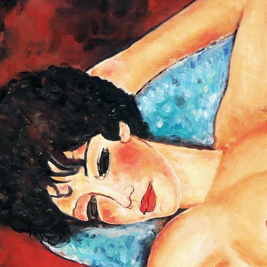 Reproduktionen & Neuware: Amedeo Modigliani - Akt mit Kissen – Neu (gemäss Beschreibung) aus Larnaca von KunstDepot24 1