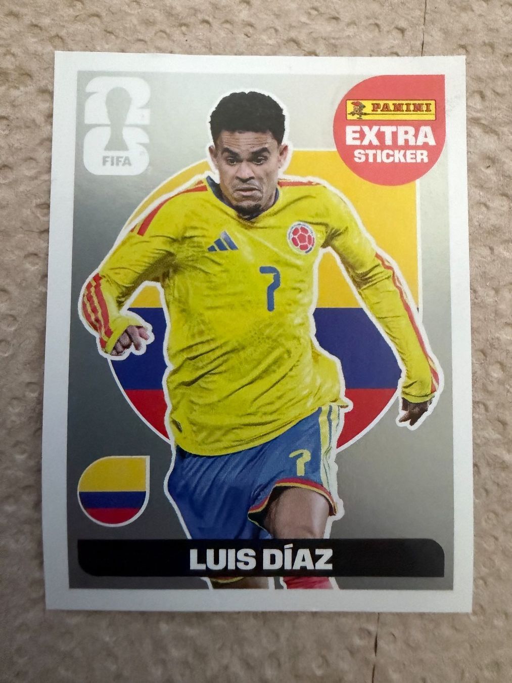 Panini Carte collezionabili: Panini WM 2026 - Extra Sticker - LUIS DIAZ - Silber – Usato da Tegerfelden venduto da siebenmacky