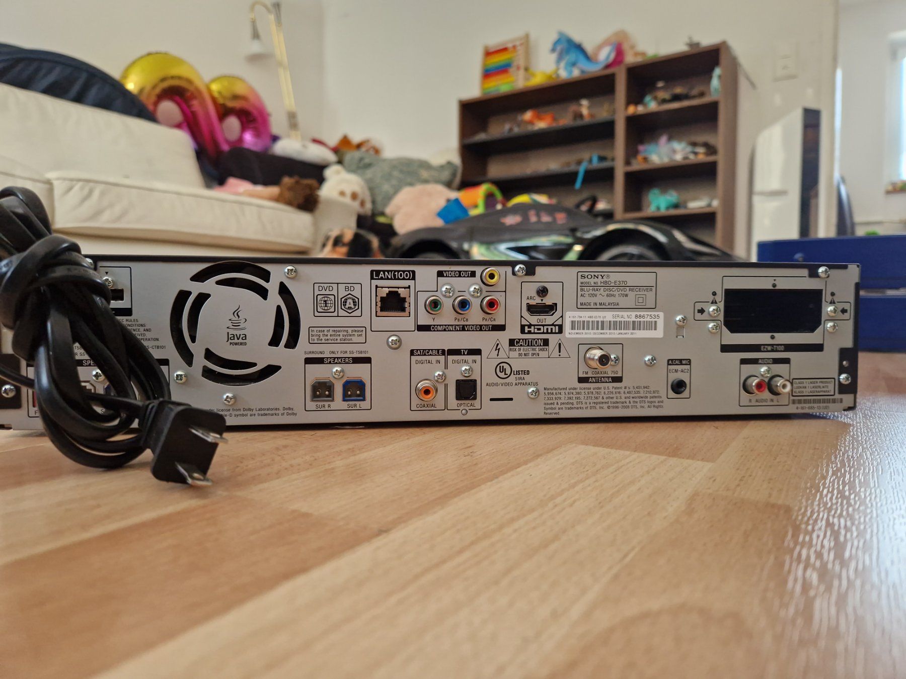 Sony Home Cinema: SONY BLURAY PLAYER Nur 120 VOLT – Usato da Zürich venduto da Arianco 7