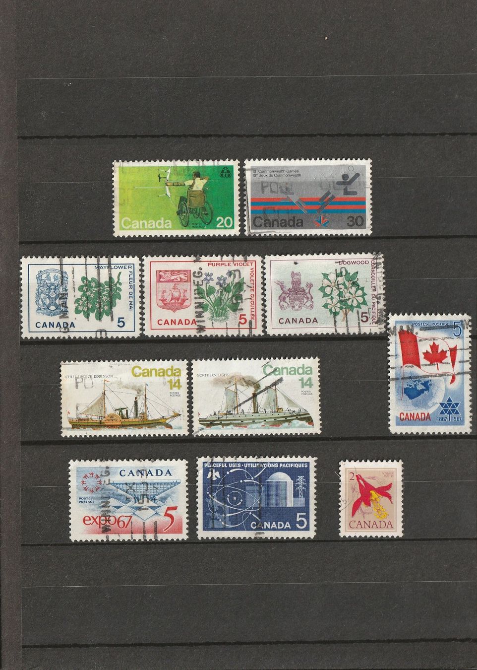 Tutti i francobolli: 43 alte Briefmarken - Kanada – Usato da Basel venduto da chrisKB 1