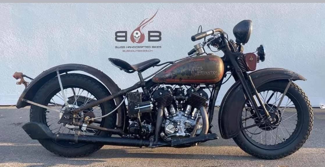 Harley-Davidson Chopper: HARLEY DAVIDSON VL FLATHEAD BIG TWIN – Usato da Sirnach venduto da B.O.B.BIKES 1