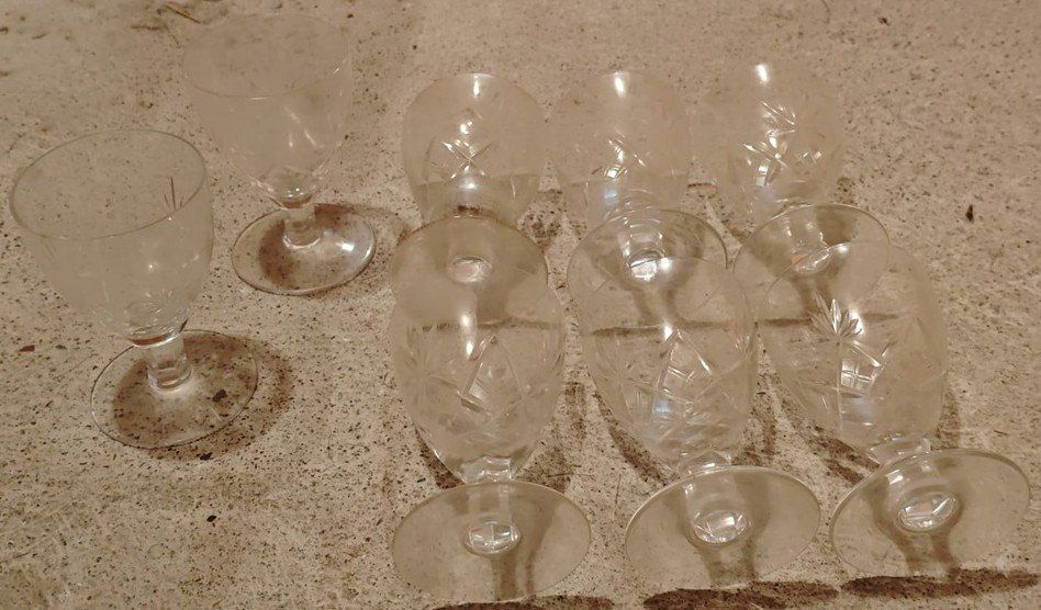 Bicchieri: Kelchgläser 8x, mit Schliffmuster – Usato da Niederhasli venduto da Ryjs 1