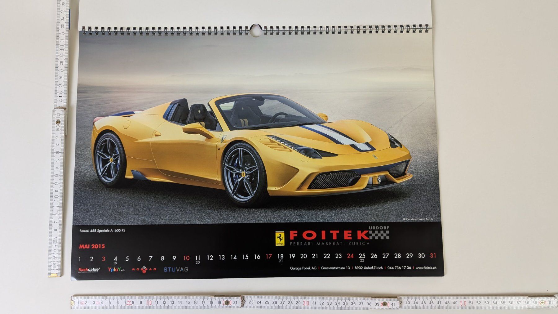 Calendari: Foitek Ferrari Maserati Kalender 2015 – Usato da Zürich venduto da 1.Simon 3