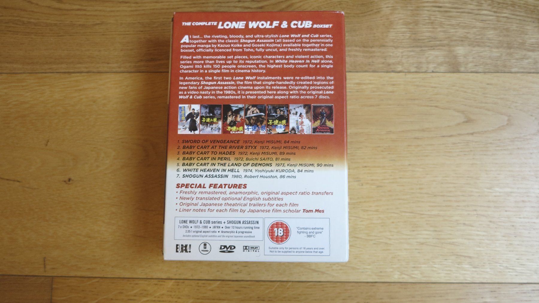 Tutti i DVDs: The Complete Lone Wolf & Cub Boxset – Usato da Bettmeralp venduto da stermei 1
