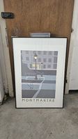Gerahmter Montmartre Kunstdruck  Paris Vintage Stil