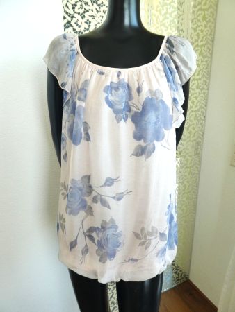 LUISA RICCI Designer Seiden Bluse, Gr. M/L