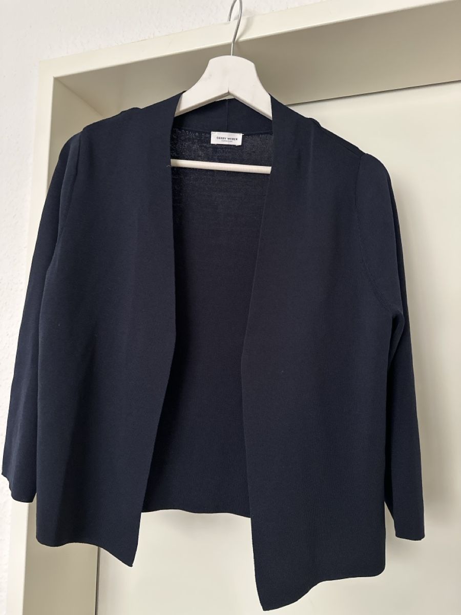 Gerry Weber Giacche: Gerry Weber Navy Blue Cardigan Jacket - Grösse/Size 38 – Usato da Zürich venduto da KrisZH