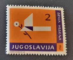 Jugoslawien 1961 briefmarke