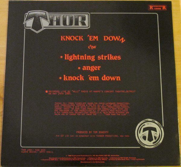 Dischi in vinile: Thor Knock 'em Down NL 85 12" Maxi Hard – Usato da Thun venduto da Pemoya 1
