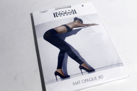 Mat Opaque 80 Leggings von WOLFORD neu in OVP "silver shine"