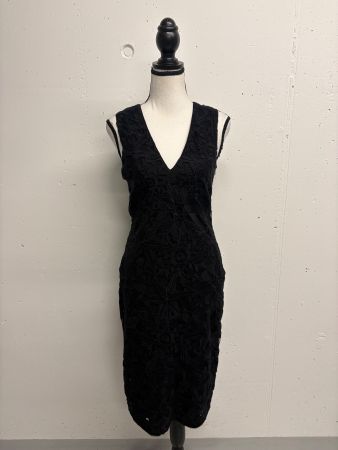 Rene Lezard enges Kleid aus Spitze Gr. XS schwarz