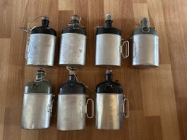 Original Schweizer Armeefeldflaschen, 7 Stück