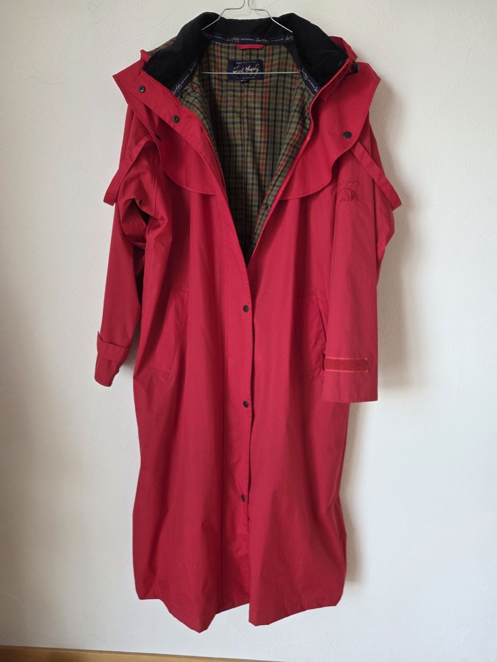 Cappotti: Jack Murphy Red Long Raincoat with Tartan Lining – Nuovo (secondo la descrizione) da Savigny venduto da mar_pfd8 1