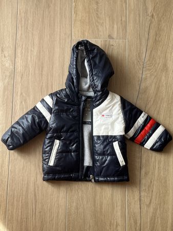 Doudoune enfant IKKS marine et blanc taille 6M 67cm 57