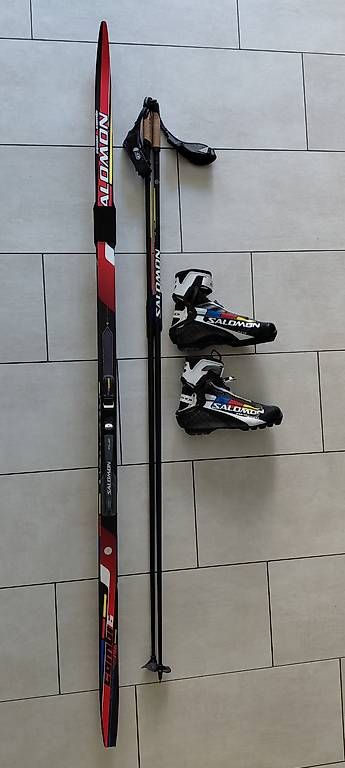 Salomon Sci: Langlaufskiset 196/160/43 – Nuovo (secondo la descrizione) da Siebnen venduto da rilie