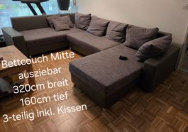 Bettcouch 3-teilig ausziebar