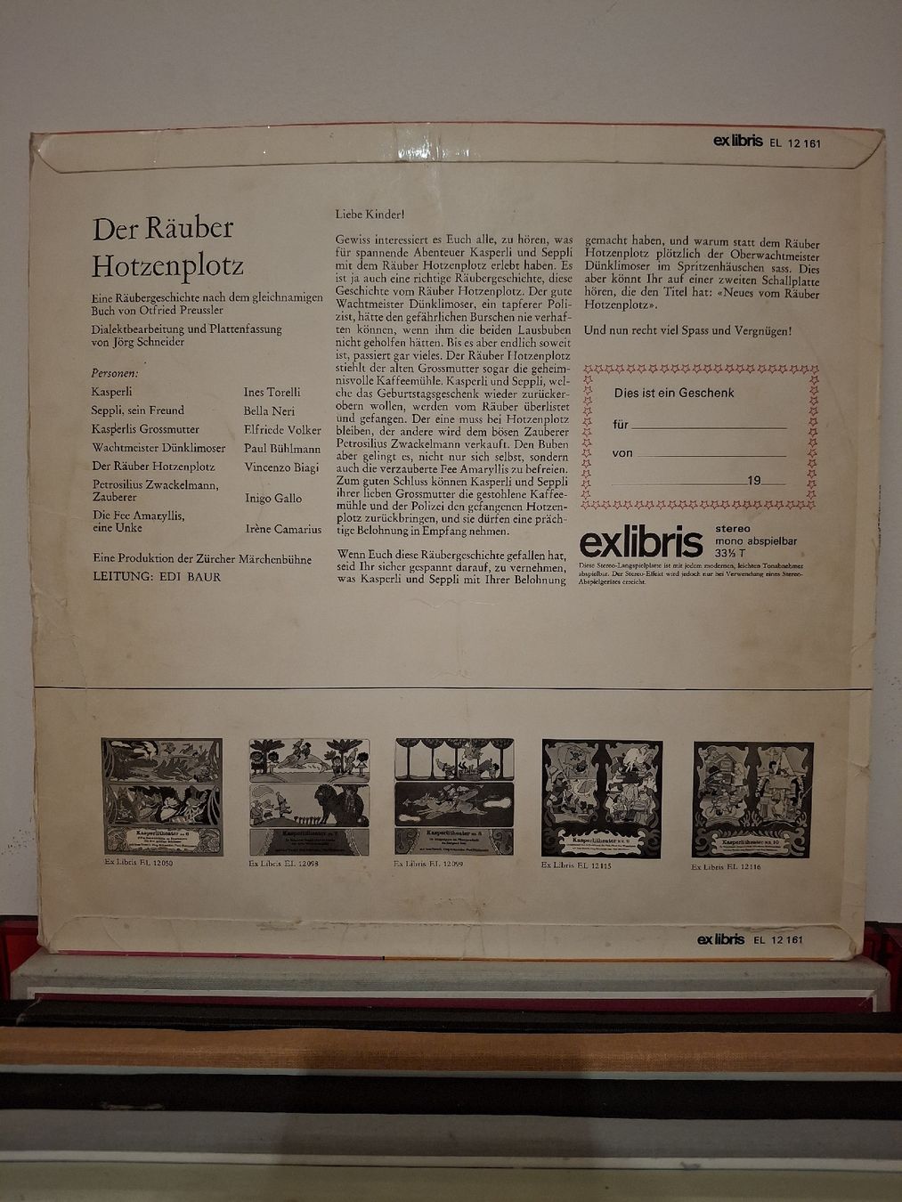 Dischi in vinile: Schallplatte Der Räuber Hotzenplotz Jörg Schneider – Usato da Allschwil venduto da Tippster 1