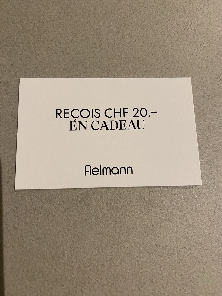 Buoni: Fielmann valeur 20 CHF  – Nuovo e nell'imballaggio originale da Chamoson venduto da Pince26