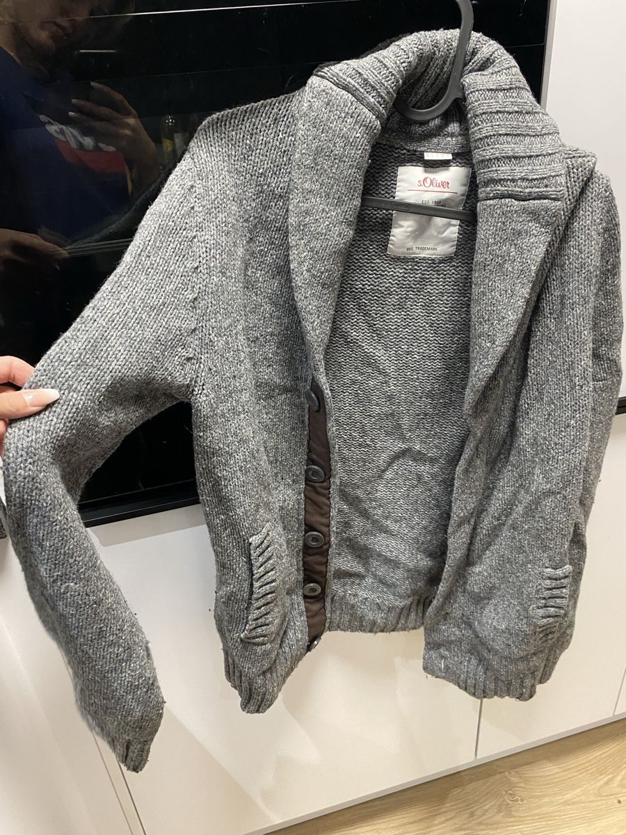 S.Oliver Giacche: S.Oliver Strickjacke, Grau, Gr. M, – Nuovo (secondo la descrizione) da Steckborn venduto da Amandabraun96 1