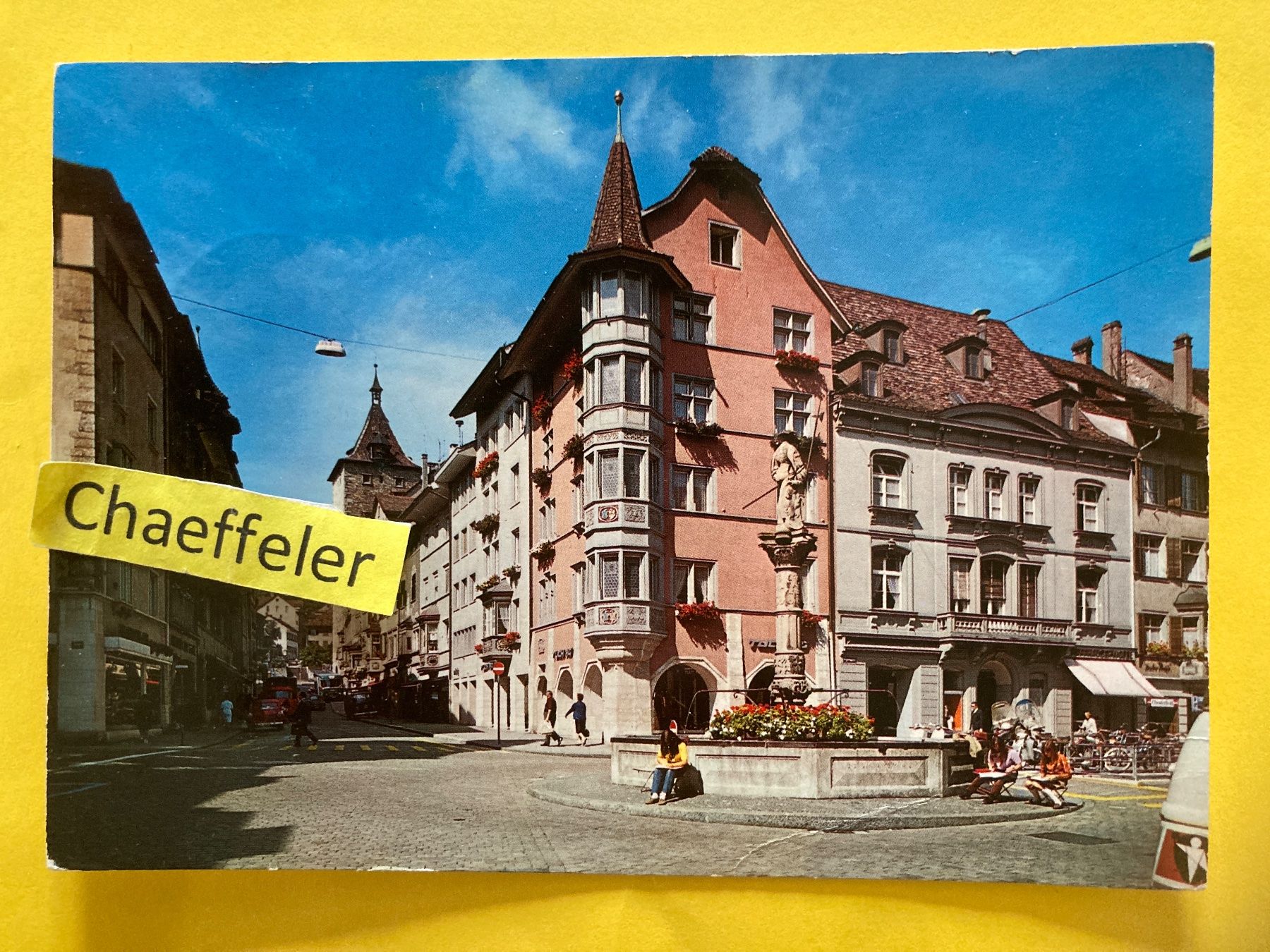 Ansichtskarten: 1969 Schaffhausen, Fronwagplatz – Gebraucht aus Zürich von Chaeffeler