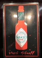 Blechschild Werbeschild Tabasco Würze