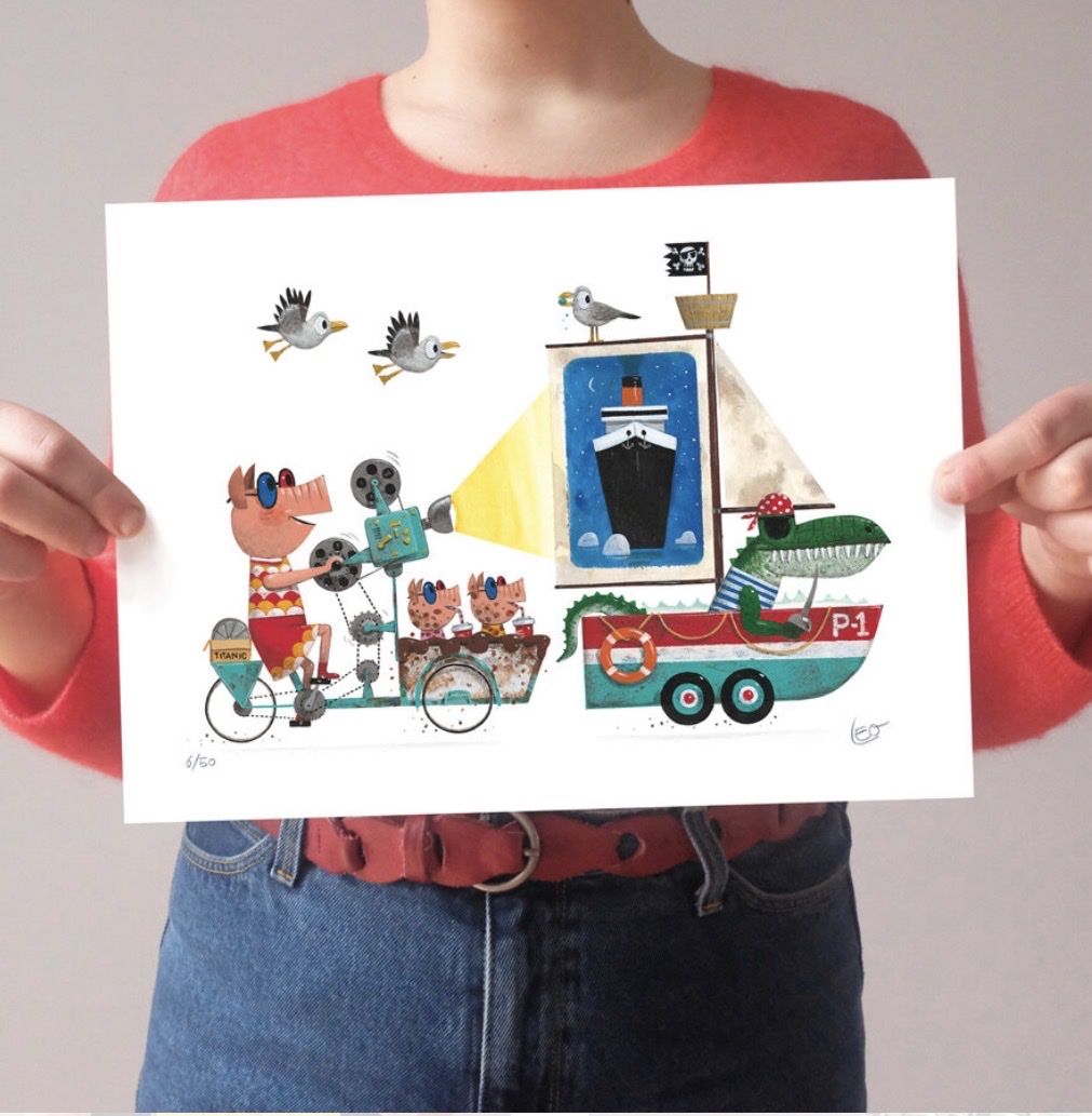 Poster & Bilder: Kinderbild Leo Timmers "Titanic" Original - limitiert – Neu und originalverpackt aus Köniz von daniela175