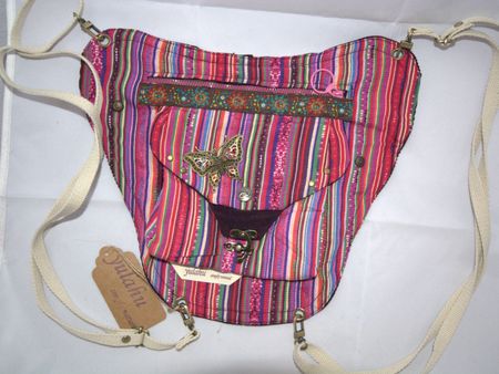 Vielseitige, Vario-Tasche 3-in-1 für Festivals, beige, neu
