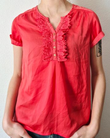 BLUSE TUNIKA MAISON SCOTCH M 38 TOP ZU STRICKJACKE JEANS